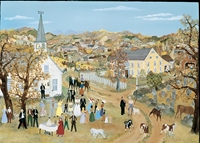 Wedding In The Hills -  Serigraph