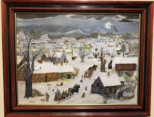 A Merry Little Christmas - Will Moses Original Oil Painting